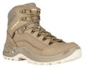 Lowa Wanderschuhe Renegade Mid GTX (All-Terrain, Nubukleder, wasserdicht) sandbraun/aprikose Damen